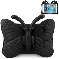 Black Color 3D Kids Butterfly Shockproof EVA Foam Stand Cover For Apple iPad Air 2