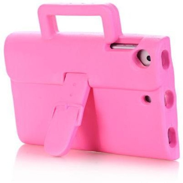 Apple iPad Air 1 Shockproof Briefcase EVA Foam Handle Stand Cover Case For Kids - Pink