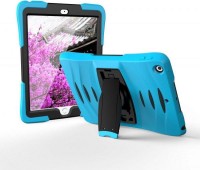 Heavy Duty Shock Proof Stand Scretchesproof bodyproof Case Cover For Apple ipad mini 123 (Sky Black)