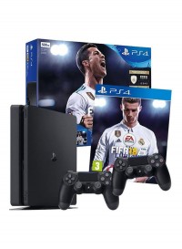 PlayStation 4 1TB Console With FIFA 18 And Extra DualShock4 Controller