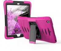 Heavy Duty Shock Proof Stand Scretchesproof bodyproof Case Cover For Apple ipad mini 123 (Pink)