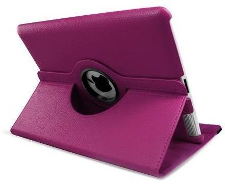 Leather 360 Degree Rotating Smart Stand Case Cover For APPLE iPad Air 6 (Purple)