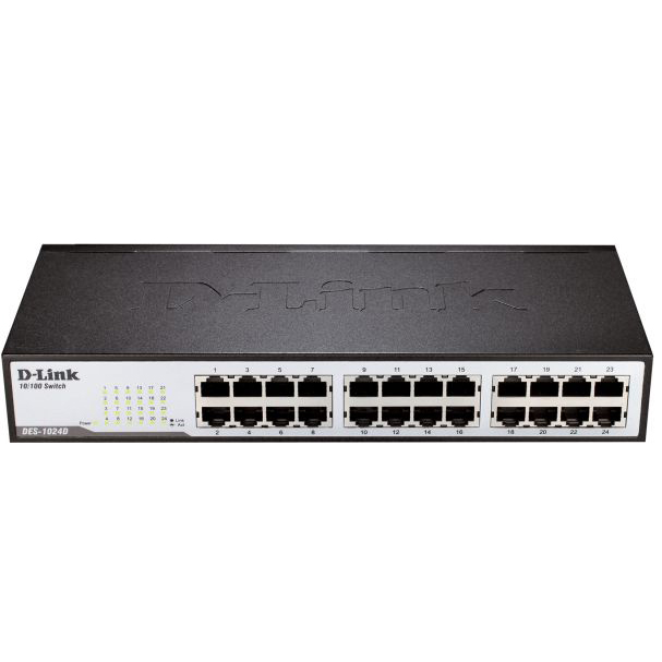 DLINK 24-Port 10/100 Unmanaged Desktop or Rackmount Switch(DES-1024D) network switch