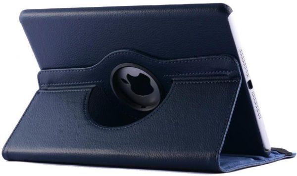 Leather 360 Degree Rotating Smart Stand Case Cover For APPLE iPad Air 6 (Blue)