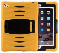 Heavy Duty Shock Proof Stand Scretchesproof bodyproof Case Cover For Apple ipad mini 123 (Yellow)