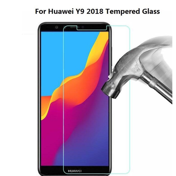 Anti Scratch High Quality Tempered Glass For Huawei Y9 2018 