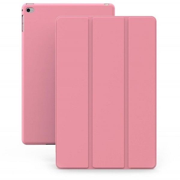 Smart Cover With Magnetic Auto Sleep/Wake Function PU Leather Shockproof Silicon Soft TPU Folio Case For Apple iPad Air Air 5 in Pink