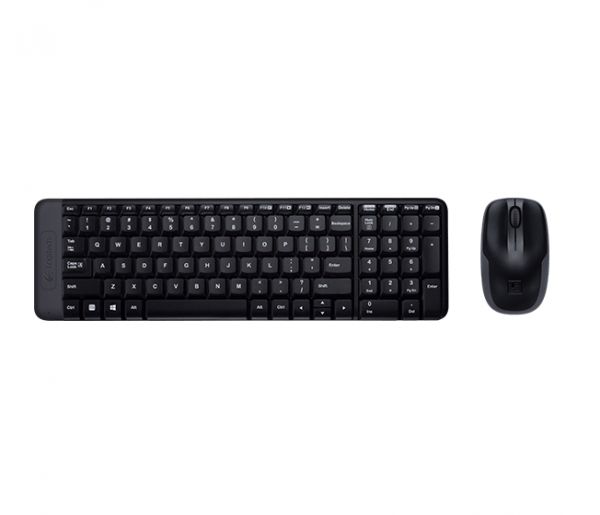 Logitech MK220 Wireless Combo En-AR Keyboard and Mouse - Black
