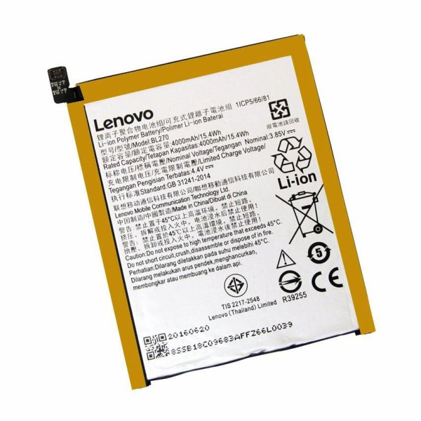 Lenovo Battery For Mobile Phones - BL270
