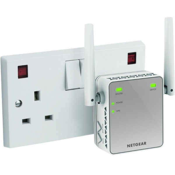 NET GEAR N300 Wi-Fi Range Extender, Essentials Edition (EX2700)