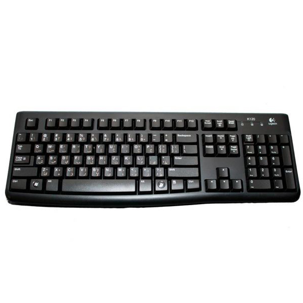Logitech Usb Wired Desktop K120 Keyboard (black)